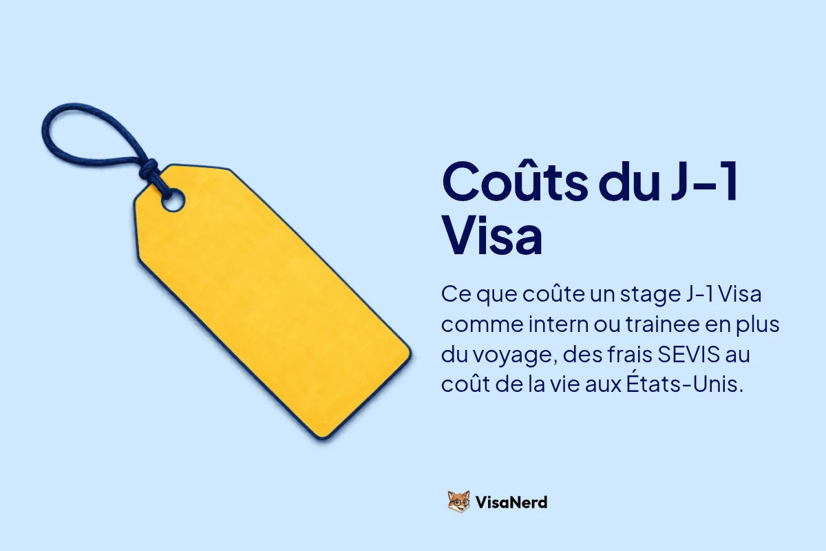 Coûts du J-1 Visa: Ce que coûte un stage J-1 Visa comme intern ou trainee en plus du voyage, des frais SEVIS au coût de la vie aux États-Unis.