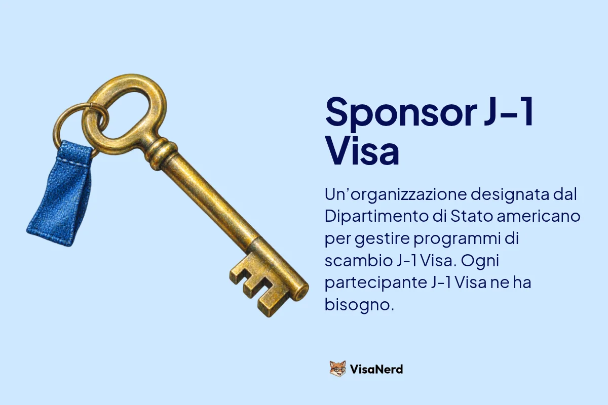 Sponsor J-1 Visa: Un’organizzazione designata dal Dipartimento di Stato americano per gestire programmi di scambio J-1 Visa. Ogni partecipante J-1 Visa ne ha bisogno.