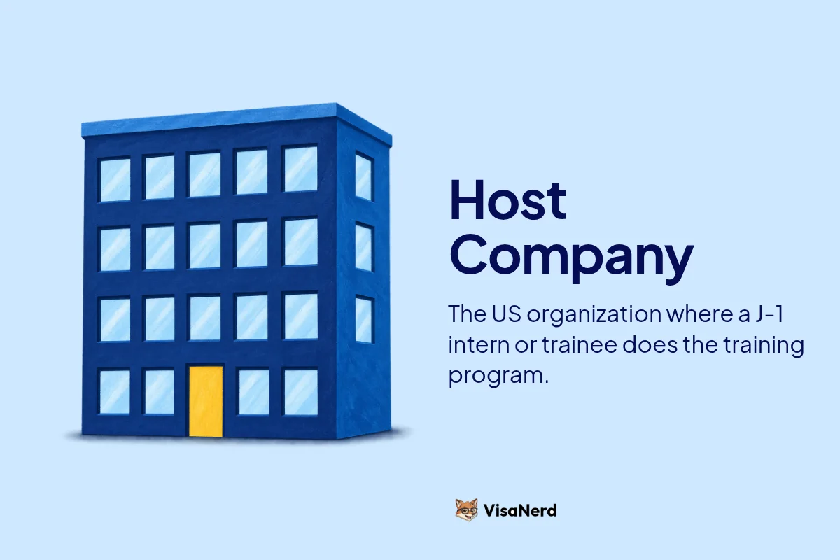 Host Company: The US organization where a J-1 intern or trainee does the training program.