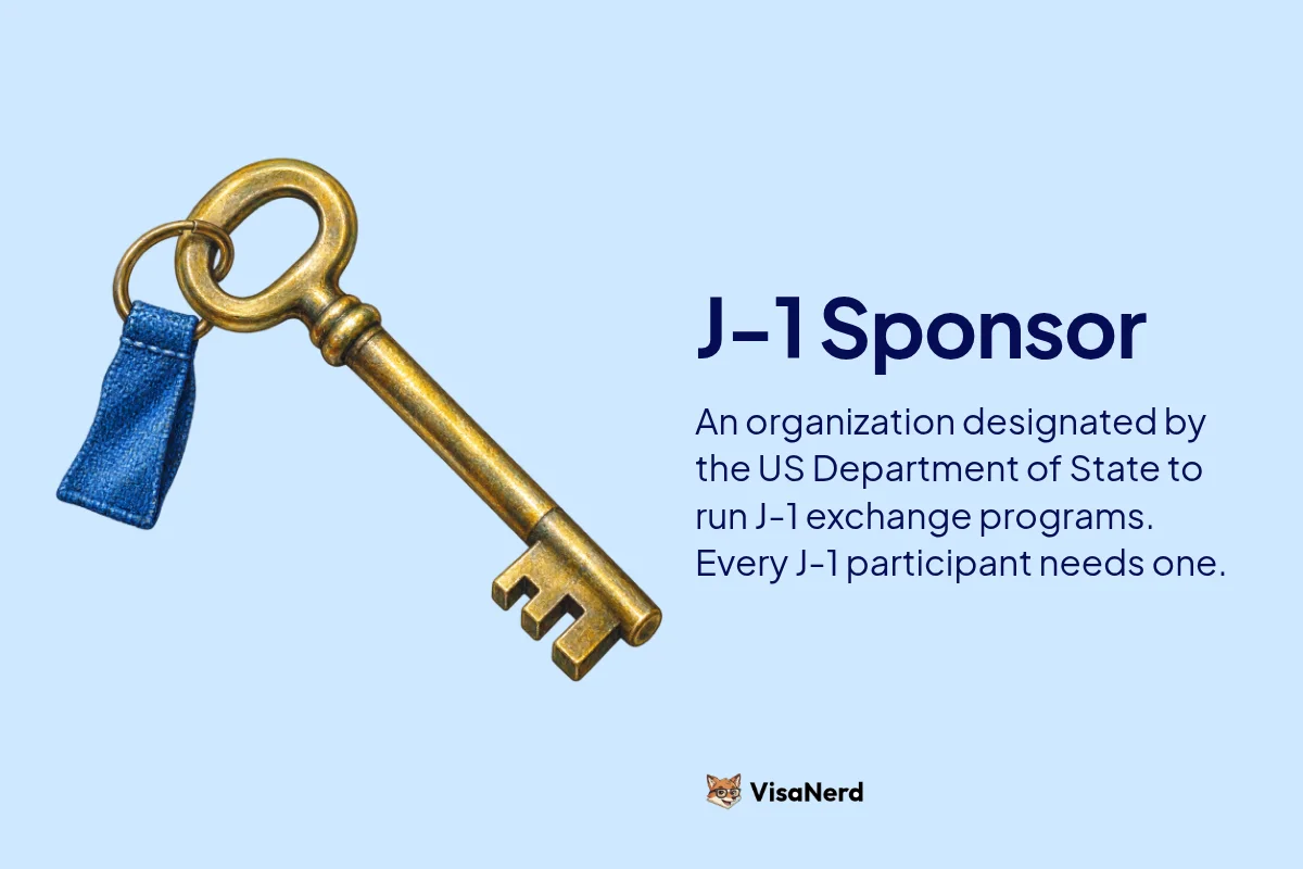 J-1 Sponsor: An organization designated by the US Department of State to run J-1 exchange programs. Every J-1 participant needs one.