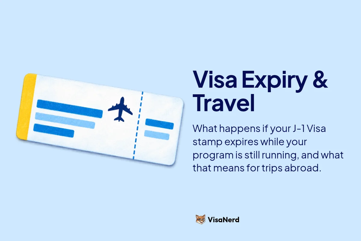 Visa Expiry & Travel: What happens if your J-1 Visa stamp expires while your program is still running, and what that means for trips abroad.